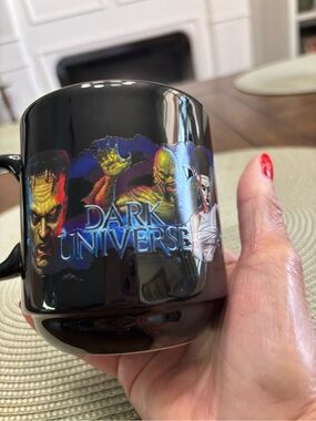 Universal studios dark universe classic monsters black ceramic mug.